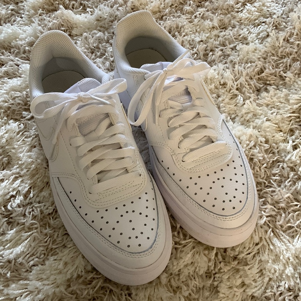 Nike Court Vision Alta Women's Shoes, White, Size 8.5
